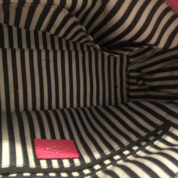 Kate Spade Dark Pink Leather Handbag with Tassel Zipper - Picture 7 of 10